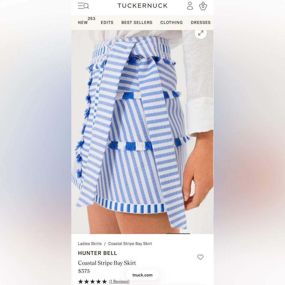 Hunter Bell Coastal Stripe Bay Skirt